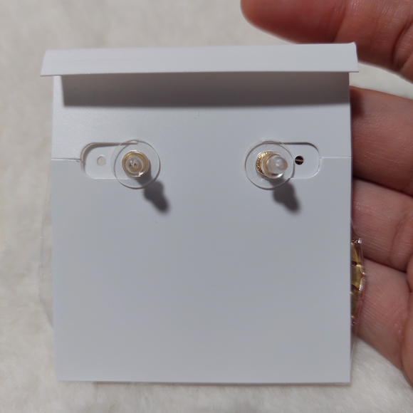 Kendra Scott Gold Geometric Earrings - Picture 5 of 5